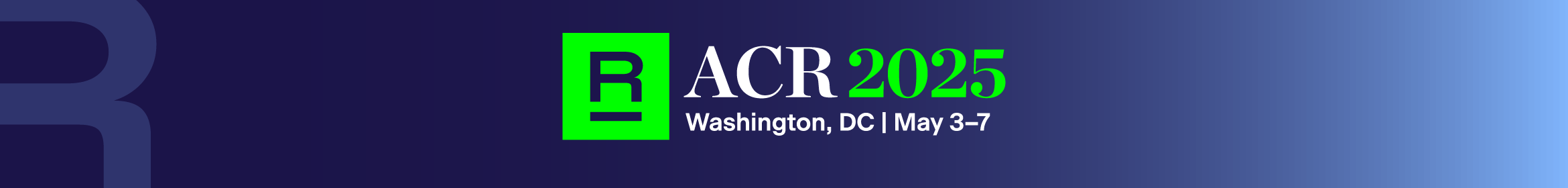 ACR 2025 Annual Meeting Posters Main banner